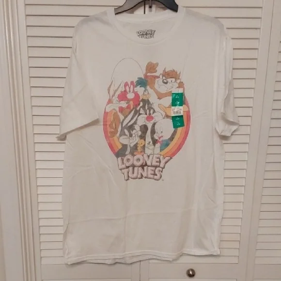 Looney Tunes White Short Sleeve Tee - Picture 1 of 5